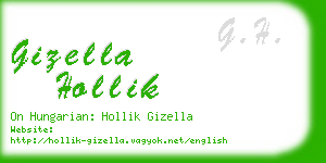 gizella hollik business card